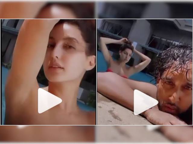 Nora Fatehi's video in off-shoulder bikini with a mystery man goes viral video